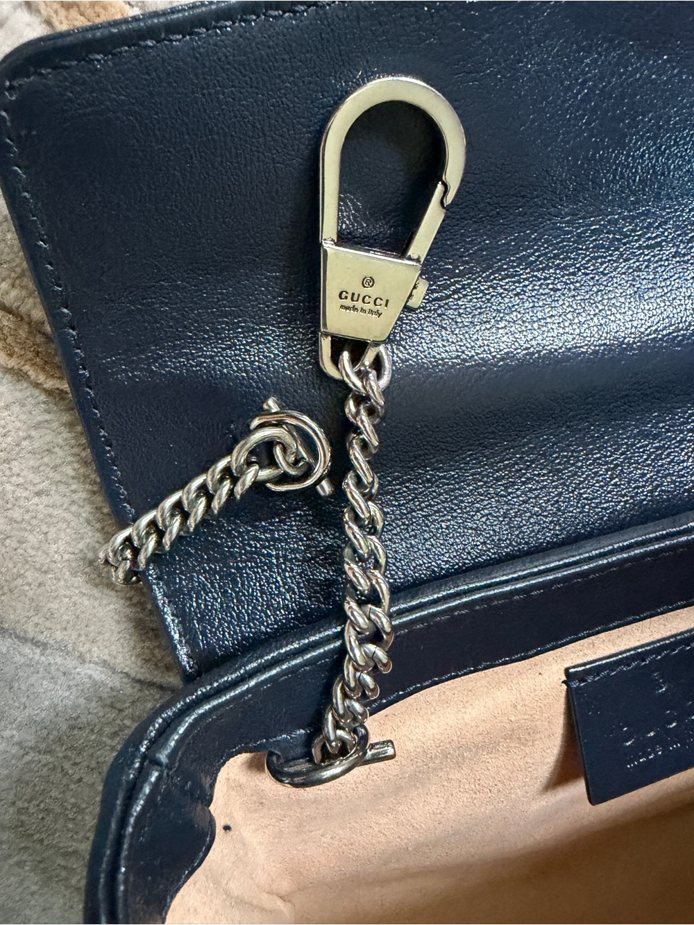 Gucci Turquoise GG Marmont Mini Crossbody Bag - Picture 11 of 16